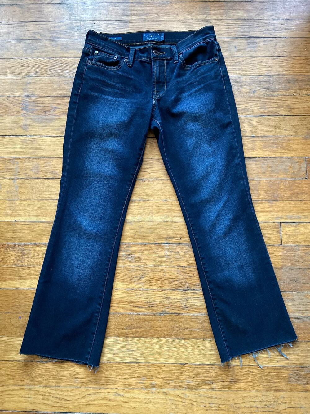 LUCKY BRAND 'Sweet Boot' Raw Hem Jeans sz 2/26 (actual 28)